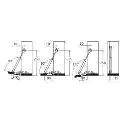 AMIG - Compas à gaz fermé 96 - 12 kg - Gris