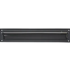 AMIG - Entrée de boîte aux lettres 2 - 342 x 73 mm - Acier - Noir