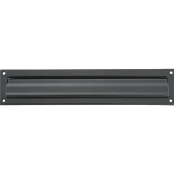 AMIG - Entrée de boîte aux lettres 2 - 342 x 73 mm - Acier - Noir