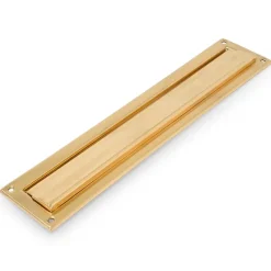 AMIG - Entrée de boîte aux lettres 2 - 342 x 73 mm - Laiton - Poli
