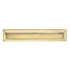 AMIG - Entrée de boîte aux lettres 2 - 342 x 73 mm - Laiton - Poli
