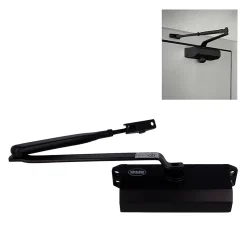 AMIG - Ferme-porte 777 - Force 2/3/4 - Aluminium - Noir