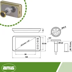 AMIG - Judas numérique DWR 4.0 - 4'' - Or
