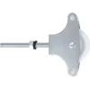 AMIG - Poulie plastique 11 - M6 x 60 mm - Acier - Zingué