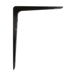 AMIG - Équerre 4 - 200 x 150 mm (8'' x 6'') - Aluminium - Noir