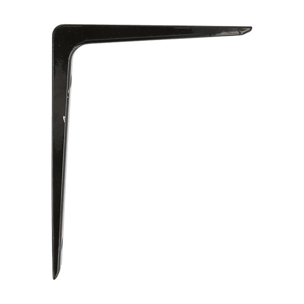 AMIG - Équerre 4 - 200 x 150 mm (8'' x 6'') - Aluminium - Noir