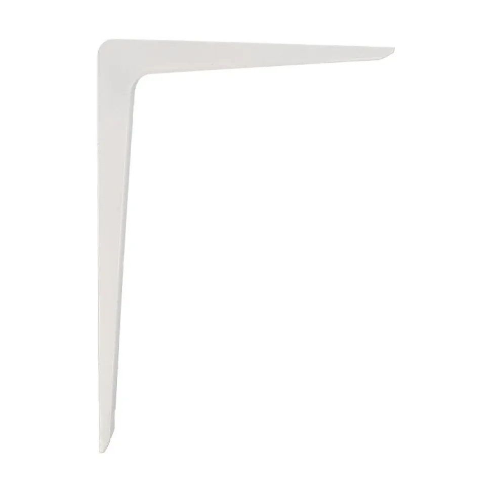 AMIG - Équerre 4 - 300 x 200 mm (12'' x 8'') - Aluminium - Blanc