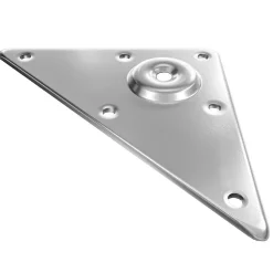 AMIG - Support pour pieds de table 181 - 125 mm - Acier - Nickelé