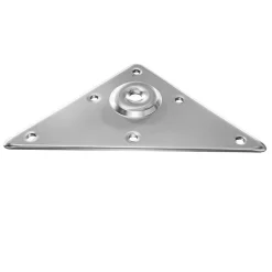 AMIG - Support pour pieds de table 181 - 125 mm - Acier - Nickelé