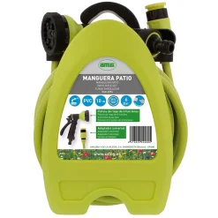 AMIG - Tuyau enrouleur 2074 - 10 m - PVC - Vert pistache