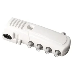 Amplificateur intérieur TV 4 sorties, UHF/VHF - Fiche F
