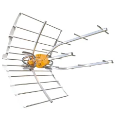 Antenne d'extérieur Televes Ellipse 148921 pour chaînes TNT gain 40 dB alimentation sous 24V
