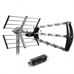 Antenne d'extérieur trinappe 26 dB + filtre 694 MHz