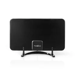 Antenne HDTV d'Intérieur 0 - 25 km Gain de 26 dB FMVHFUHF Noire NEDIS