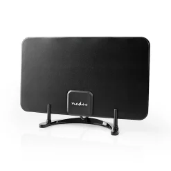Antenne HDTV d'Intérieur 0 - 25 km Gain de 26 dB FMVHFUHF Noire NEDIS
