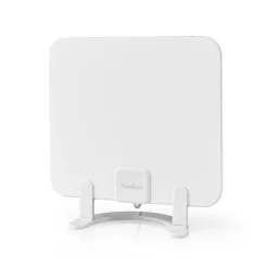 Antenne HDTV d'Intérieur 0 - 25 km Gain de 30 dB FMVHFUHF Blanche NEDIS