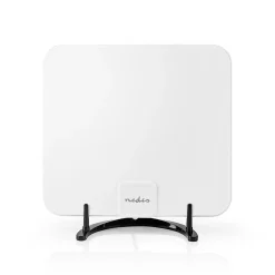 Antenne HDTV d'Intérieur 0 - 25 km Gain de 30 dB FMVHFUHF Blanche NEDIS