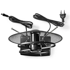 Antenne HDTV d'Intérieur 0 - 25 km Gain de 30 - 36 dB FMVHFUHF Noire NEDIS