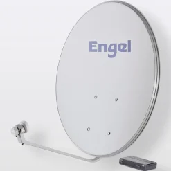 Antenne satellite tête universelle double - 1 sortie ø 80 cm + récepteur FTA