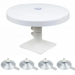 Antenne TNT passive omnidirectionnelle Camping Car + 4 ventouses ANTARION