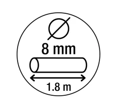 Antivol pour vélo Smith & Locke Noir 8 x 1800 mm