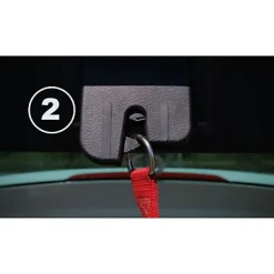 Appareillage de sécurité pour coffre de voiture ouvert