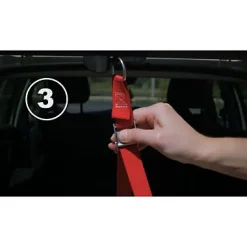 Appareillage de sécurité pour coffre de voiture ouvert