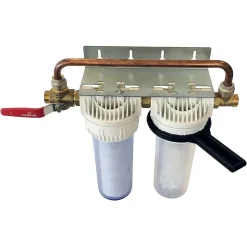 Aquawater - Duplex OnePhos+ Bypass breveté - 3 actions (filtration/calcaire/corrosion) -12m