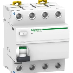 A9r11491 - Interrupteur Différentiel Tétrapolaire 30ma - 100a - Type Ac - Schneider Acti9 Iid - 4 Modules
