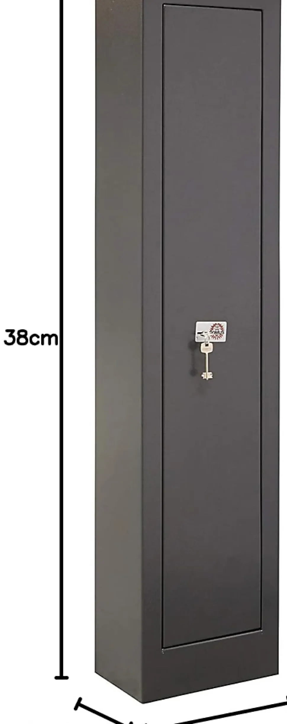 Armoire à 5 Fusils en Acier avec Coffre Intérieur Coffre-fort pour Armes à Feu