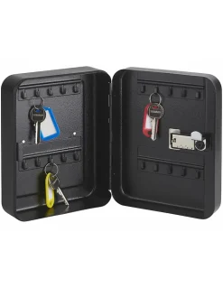 Armoire à clés à combinaison, 3 chiffres, capacité 30 clés, 200x160x75mm, époxy noir - THIRARD