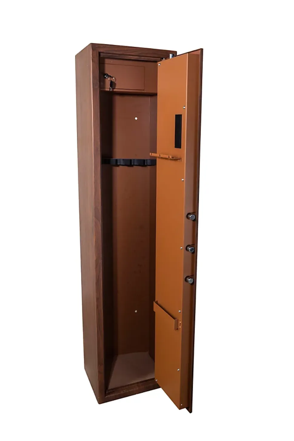 Armoire à fusils à code aspect bois TLE/5, capacité 5 fusils - TECHNOSAFE