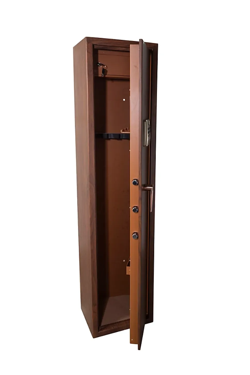 Armoire à fusils à code aspect bois TLE/5, capacité 5 fusils - TECHNOSAFE