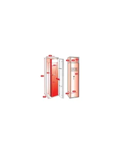 Armoire à fusils Cardiff, fermeture électronique à code, 2 pênes, capacité de 5 fusils - THIRARD