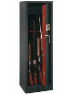 Armoire à fusils Monteria, fermeture électronique à code, 4 pênes, capacité de 10 fusils - THIRARD