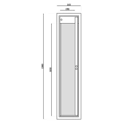 Armoire à fusils serrure double panneton Technomax BCK/5 – 5 armes avec coffre munitions – l.22 x H.138 x P.31,5 cm