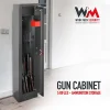 Armoire à fusils 315X205X1380mm avec coffre intérieur - 5 fusils - Workmen Security