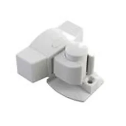 Arrêt de porte adhésif Diall Inox blanc