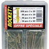 Assortiment de 360 vis acier bichromaté lubrifié Rocket
