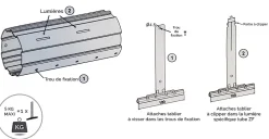 ATTACHE TABLIER A CLIPPER (Lame 14 : Noire 147) ZF