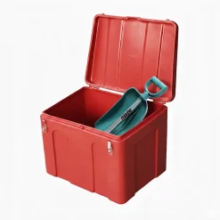Bac à sable incendie/ à sel de déneigement 140l + pelle- lot de 16
