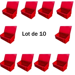 Bac à sable incendie/ à sel de déneigement 100l -lot de 10