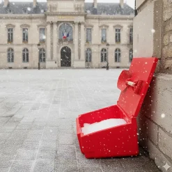 Bac à sable incendie/ à sel de déneigement 50l + pelle- lot de 10