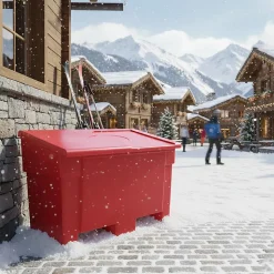 Bac à sable incendie/ à sel de déneigement 300l- lot de 6