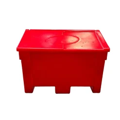 Bac à sable incendie/ à sel de déneigement 200l- lot de 6