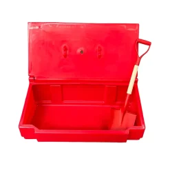 Bac à sable incendie/ à sel de déneigement 50l + pelle