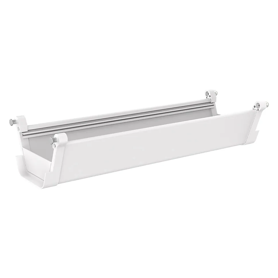 Bac de gestion de câbles Skegness plastique 55 x 18 x 12 cm blanc pro.tec