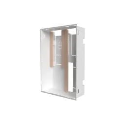 Bac d'encastrement pour GTL en acier blanc ATOLE - 2 Travées 13 modules - H. 779 mm