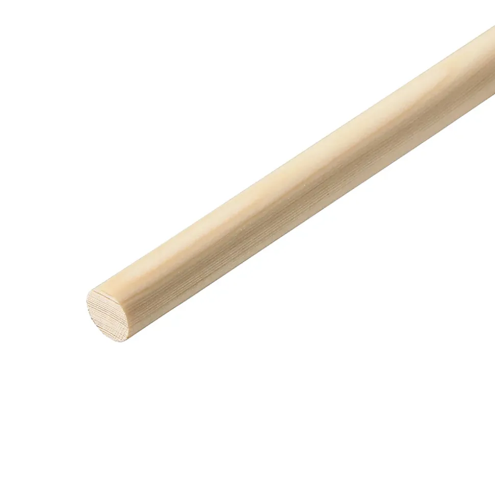 Baguette ronde lisse pour tourillon en pin Ø.21 mm x L.2,40 m