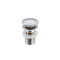 Balneo Bonde clic-clac avec trop-plein avec filtre à déchets, pour lavabo, finition chrome, laiton